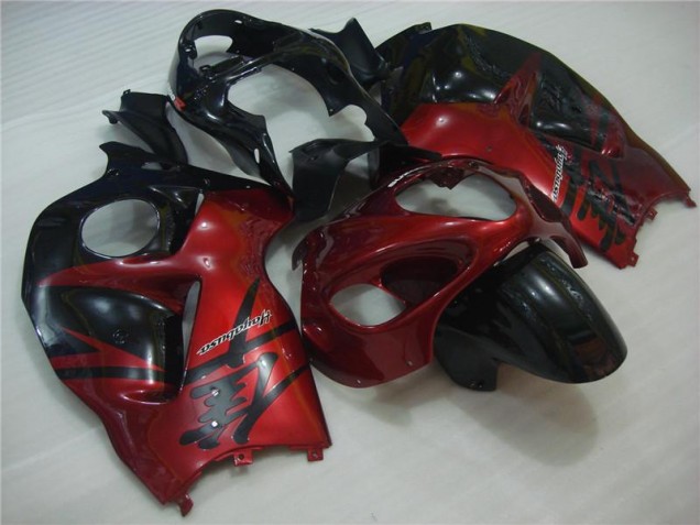 ABS Carenado Motocicleta Suzuki GSXR 1300 Hayabusa 1996-2007 - Rojo Negro ABS Carenado Motocicleta Suzuki GSXR 1300 Hayabusa 1996-2007 - Rojo Negro