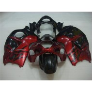 ABS Carenado Motocicleta Suzuki GSXR 1300 Hayabusa 1996-2007 - Rojo Negro