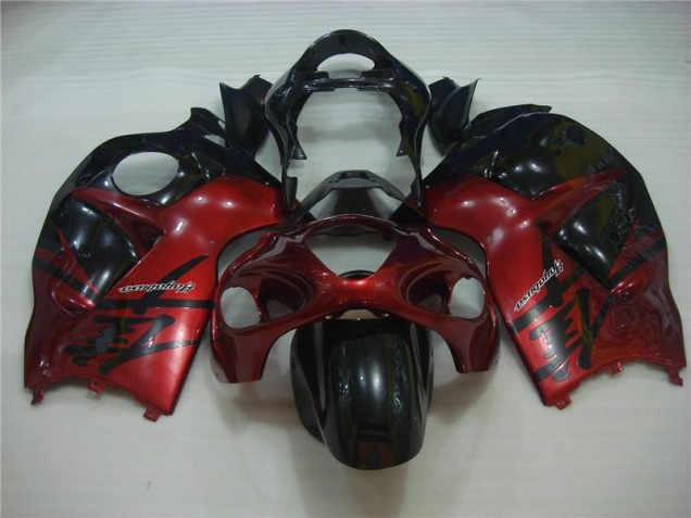 ABS Carenado Motocicleta Suzuki GSXR 1300 Hayabusa 1996-2007 - Rojo Negro ABS Carenado Motocicleta Suzuki GSXR 1300 Hayabusa 1996-2007 - Rojo Negro