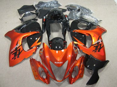 ABS Carenado Motocicleta Suzuki GSXR 1300 Hayabusa 2008-2019 - Naranja Negro