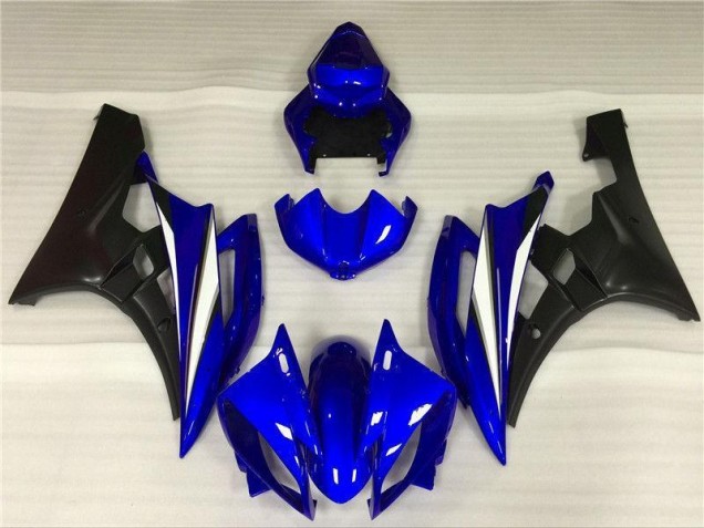 ABS Carenado Motocicleta Yamaha R6 2006-2007 - Azul Negro ABS Carenado Motocicleta Yamaha R6 2006-2007 - Azul Negro