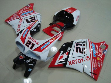 ABS Kits Carenado Moto Ducati 748 916 996 996S 1993-2005 - Rojo Blanco Xerox 21