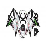 ABS Kits Carenado Moto Kawasaki ZX6R 2013-2018 - Blanco Negro