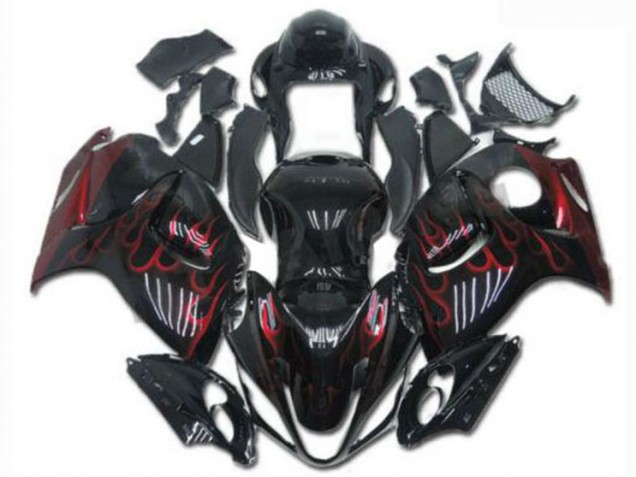 ABS Kits Carenado Moto Suzuki GSXR 1300 Hayabusa 2008-2019 - Negro Rojo ABS Kits Carenado Moto Suzuki GSXR 1300 Hayabusa 2008-2019 - Negro Rojo