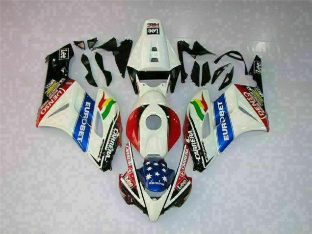 ABS Moto Plástica Honda CBR 1000 RR 2004-2005 - Blanco Rojo ABS Moto Plástica Honda CBR 1000 RR 2004-2005 - Blanco Rojo