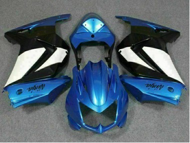 ABS Moto Plástica Kawasaki EX250 2008-2012 - Azul Blanco Negro Ninja