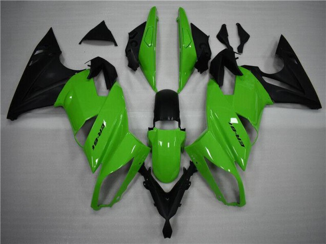 ABS Moto Plástica Kawasaki EX650 2009-2011 - Verde Negro ABS Moto Plástica Kawasaki EX650 2009-2011 - Verde Negro