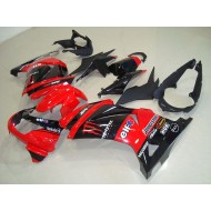 ABS Moto Plástica Kawasaki ZX 250R 2008-2012 - Negro Rojo Monster