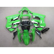 ABS Moto Plástica Kawasaki ZX6R 2000-2002 - Verde Negro Blanco