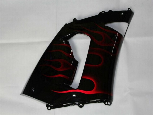 ABS Moto Plástica Kawasaki ZX6R 2005-2006 - Rojo Negro ABS Moto Plástica Kawasaki ZX6R 2005-2006 - Rojo Negro
