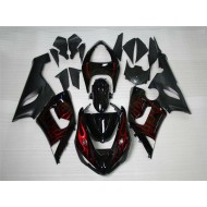 ABS Moto Plástica Kawasaki ZX6R 2005-2006 - Rojo Negro