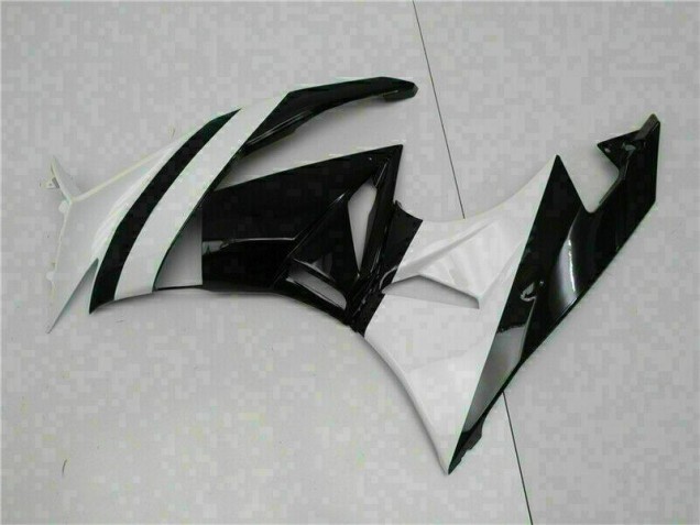 ABS Moto Plástica Kawasaki ZX6R 2009-2012 - Blanco Negro ABS Moto Plástica Kawasaki ZX6R 2009-2012 - Blanco Negro