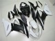 ABS Moto Plástica Kawasaki ZX6R 2013-2018 - Blanco Negro ABS Moto Plástica Kawasaki ZX6R 2013-2018 - Blanco Negro
