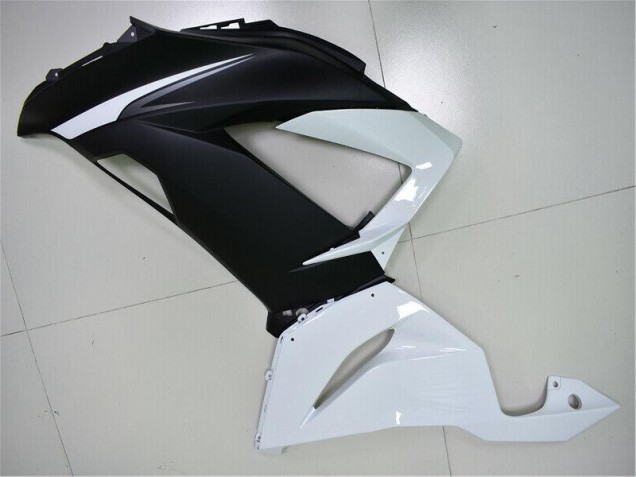 ABS Moto Plástica Kawasaki ZX6R 2013-2018 - Blanco Negro ABS Moto Plástica Kawasaki ZX6R 2013-2018 - Blanco Negro