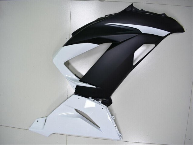 ABS Moto Plástica Kawasaki ZX6R 2013-2018 - Blanco Negro ABS Moto Plástica Kawasaki ZX6R 2013-2018 - Blanco Negro