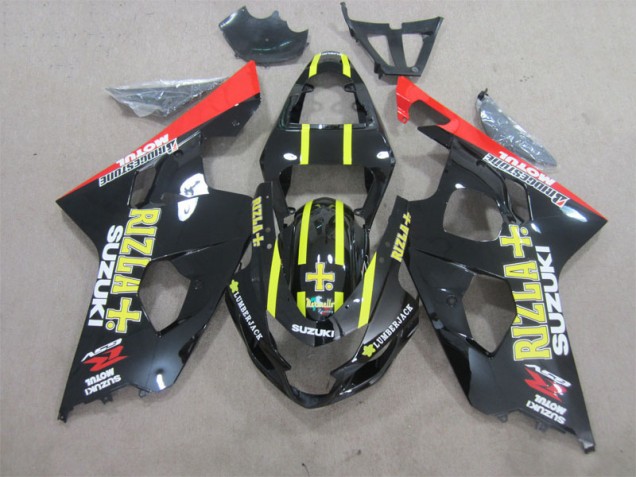 ABS Moto Plástica Suzuki GSXR 600 K4 2004-2005 - Negro Amarillo Rizla ABS Moto Plástica Suzuki GSXR 600 K4 2004-2005 - Negro Amarillo Rizla
