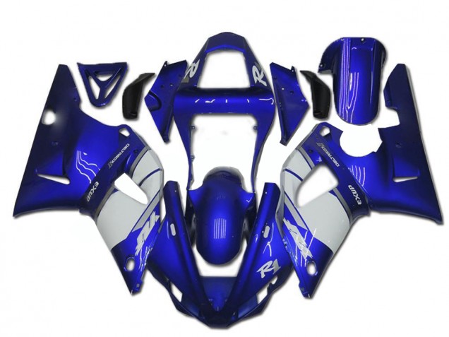 ABS Moto Plástica Yamaha R1 2000-2001 - Azul Blanco ABS Moto Plástica Yamaha R1 2000-2001 - Azul Blanco