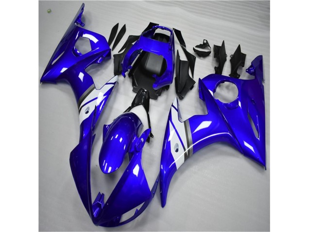 ABS Moto Plástica Yamaha R6 2003-2005 - Azul Blanco ABS Moto Plástica Yamaha R6 2003-2005 - Azul Blanco