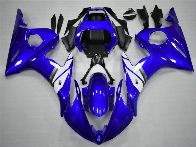 ABS Moto Plástica Yamaha R6 2003-2005 - Azul Blanco ABS Moto Plástica Yamaha R6 2003-2005 - Azul Blanco