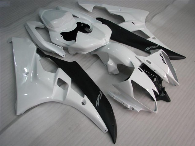 ABS Moto Plástica Yamaha R6 2006-2007 - Blanco Negro ABS Moto Plástica Yamaha R6 2006-2007 - Blanco Negro