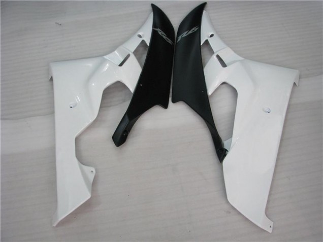 ABS Moto Plástica Yamaha R6 2006-2007 - Blanco Negro ABS Moto Plástica Yamaha R6 2006-2007 - Blanco Negro