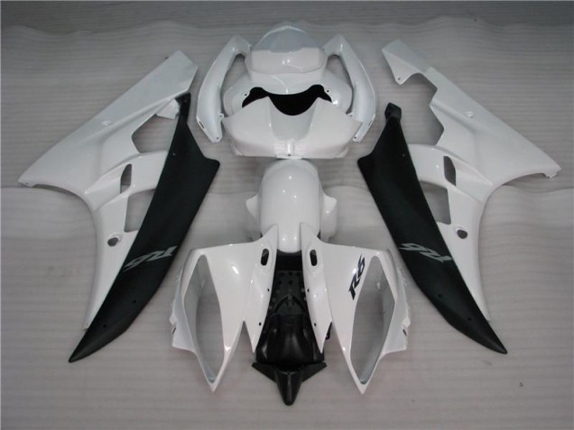 ABS Moto Plástica Yamaha R6 2006-2007 - Blanco Negro ABS Moto Plástica Yamaha R6 2006-2007 - Blanco Negro