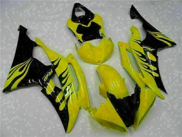 ABS Moto Plástica Yamaha R6 2008-2016 - Amarillo Negro ABS Moto Plástica Yamaha R6 2008-2016 - Amarillo Negro