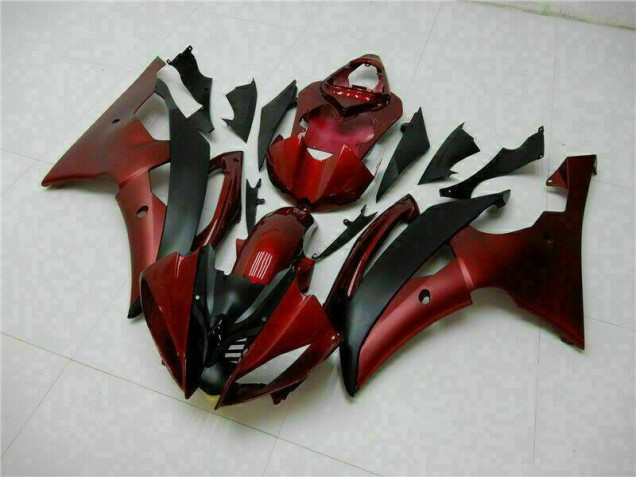 ABS Moto Plástica Yamaha R6 2008-2016 - Rojo Negro ABS Moto Plástica Yamaha R6 2008-2016 - Rojo Negro