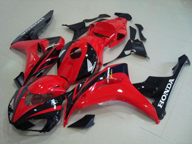 ABS Moto Plástico Honda CBR 1000 RR 2006-2007 - Rojo Negro ABS Moto Plástico Honda CBR 1000 RR 2006-2007 - Rojo Negro