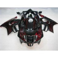 ABS Moto Plástico Honda CBR 600 F3 1995-1998 - Negro Rojo Llama