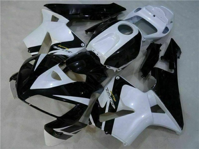 ABS Moto Plástico Honda CBR 600 RR 2005-2006 - Blanco Negro ABS Moto Plástico Honda CBR 600 RR 2005-2006 - Blanco Negro