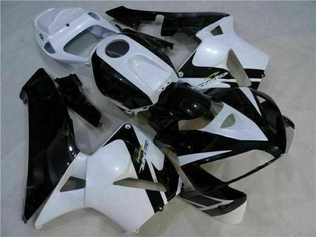 ABS Moto Plástico Honda CBR 600 RR 2005-2006 - Blanco Negro ABS Moto Plástico Honda CBR 600 RR 2005-2006 - Blanco Negro