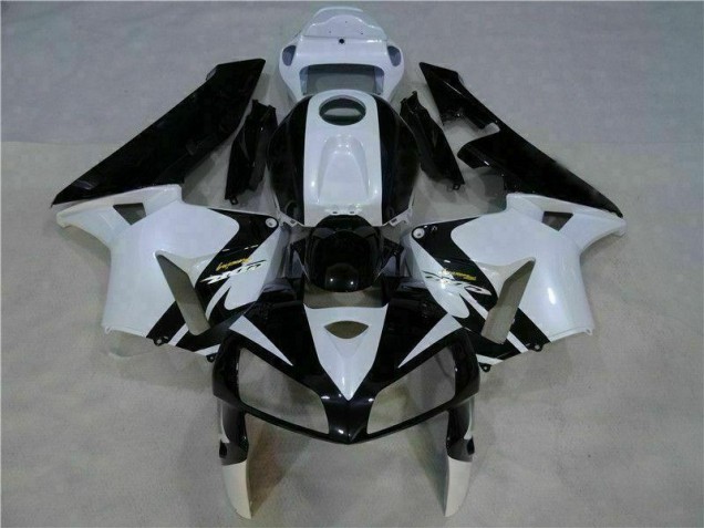 ABS Moto Plástico Honda CBR 600 RR 2005-2006 - Blanco Negro ABS Moto Plástico Honda CBR 600 RR 2005-2006 - Blanco Negro