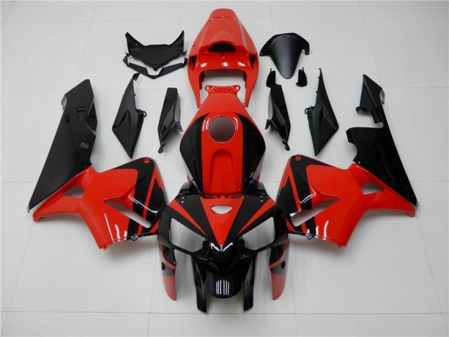 ABS Moto Plástico Honda CBR 600 RR 2005-2006 - Rojo Negro ABS Moto Plástico Honda CBR 600 RR 2005-2006 - Rojo Negro