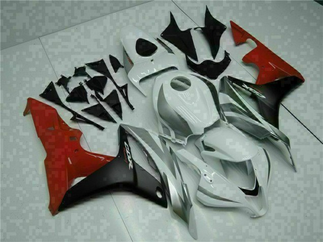 ABS Moto Plástico Honda CBR 600 RR 2007-2008 - Blanco Negro Rojo ABS Moto Plástico Honda CBR 600 RR 2007-2008 - Blanco Negro Rojo