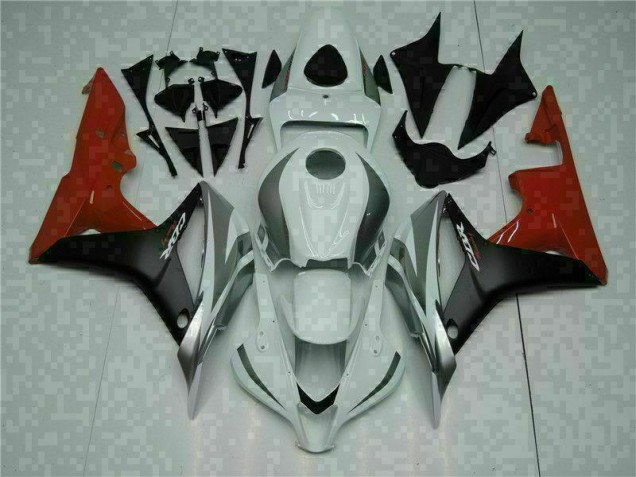 ABS Moto Plástico Honda CBR 600 RR 2007-2008 - Blanco Negro Rojo ABS Moto Plástico Honda CBR 600 RR 2007-2008 - Blanco Negro Rojo