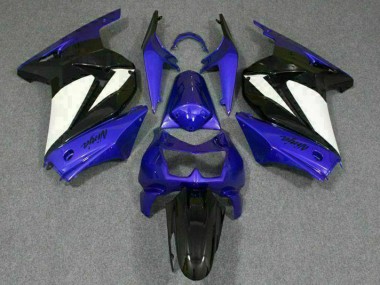 ABS Moto Plástico Kawasaki EX250 2008-2012 - Azul Blanco Negro Ninja