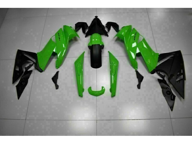 ABS Moto Plástico Kawasaki EX650 2009-2011 - Verde Negro ABS Moto Plástico Kawasaki EX650 2009-2011 - Verde Negro