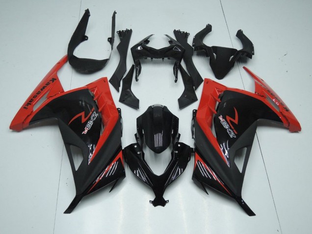 ABS Moto Plástico Kawasaki ZX 300R 2013-2016 - Rojo Negro ABS Moto Plástico Kawasaki ZX 300R 2013-2016 - Rojo Negro