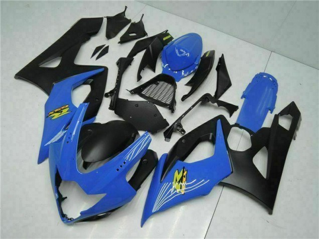 ABS Moto Plástico Suzuki GSXR 1000 K5 2005-2006 - Azul Negro ABS Moto Plástico Suzuki GSXR 1000 K5 2005-2006 - Azul Negro