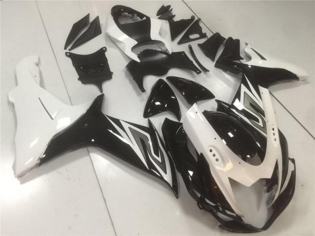 ABS Moto Plástico Suzuki GSXR 600 / 750 K11 2011-2021 - Negro Blanco
