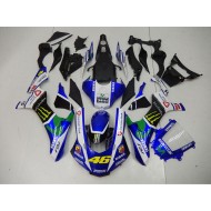 ABS Moto Plástico Yamaha R1 2015-2019 - Azul Azul Blanco ENEOS Movistar 46