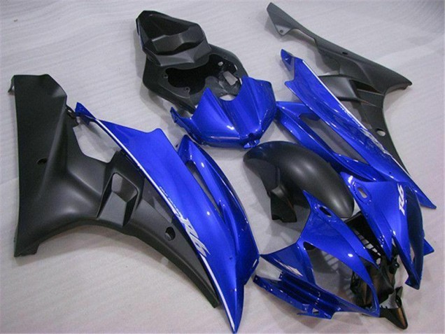 ABS Moto Plástico Yamaha R6 2006-2007 - Azul Negro ABS Moto Plástico Yamaha R6 2006-2007 - Azul Negro