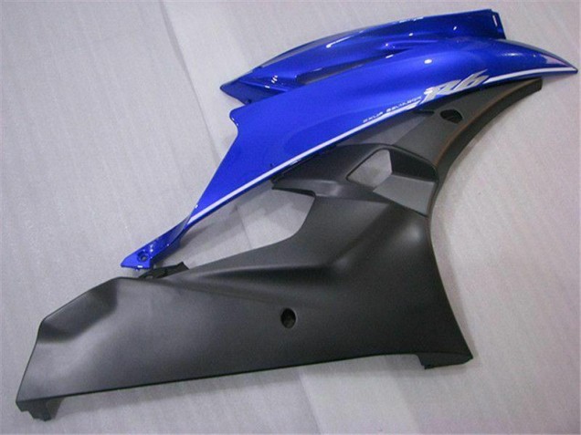 ABS Moto Plástico Yamaha R6 2006-2007 - Azul Negro ABS Moto Plástico Yamaha R6 2006-2007 - Azul Negro