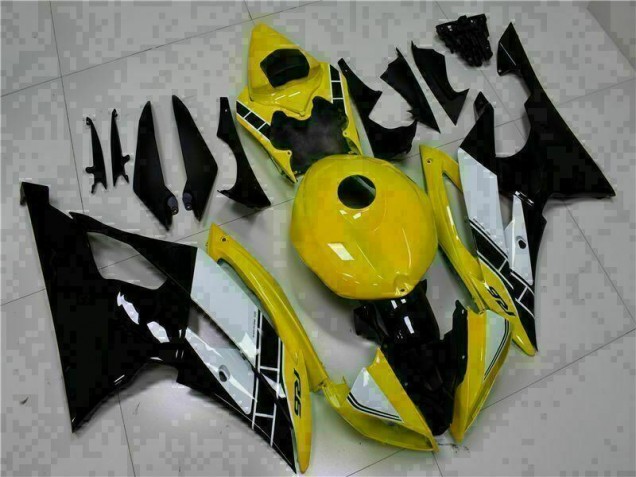 ABS Moto Plástico Yamaha R6 2008-2016 - Amarillo Negro ABS Moto Plástico Yamaha R6 2008-2016 - Amarillo Negro