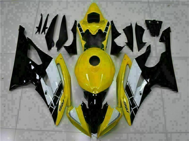 ABS Moto Plástico Yamaha R6 2008-2016 - Amarillo Negro ABS Moto Plástico Yamaha R6 2008-2016 - Amarillo Negro