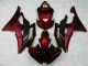 ABS Moto Plástico Yamaha R6 2008-2016 - Rojo Negro ABS Moto Plástico Yamaha R6 2008-2016 - Rojo Negro