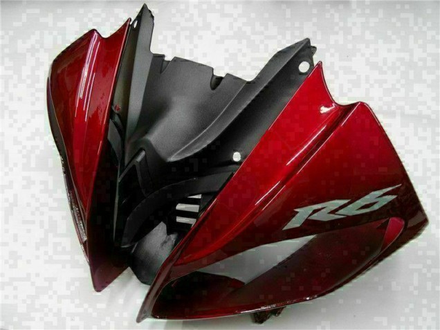 ABS Moto Plástico Yamaha R6 2008-2016 - Rojo Negro ABS Moto Plástico Yamaha R6 2008-2016 - Rojo Negro