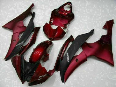 ABS Moto Plástico Yamaha R6 2008-2016 - Rojo Negro