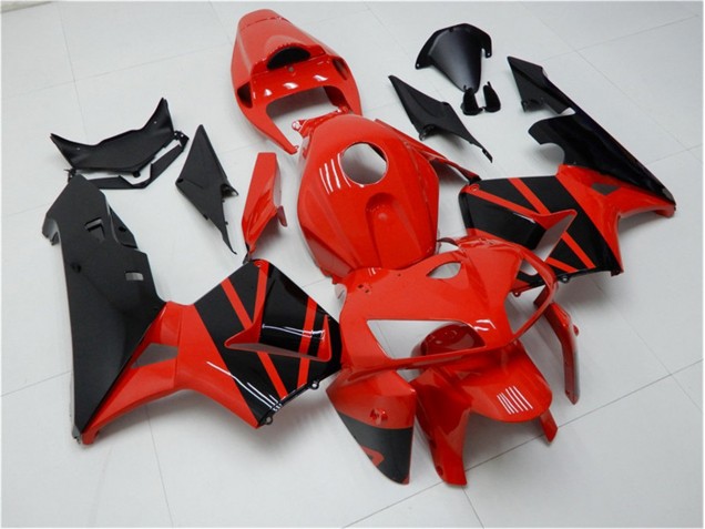 ABS Moto Plásticos Honda CBR 600 RR 2005-2006 - Rojo Negro ABS Moto Plásticos Honda CBR 600 RR 2005-2006 - Rojo Negro